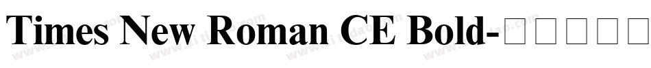 Times New Roman CE Bold字体转换